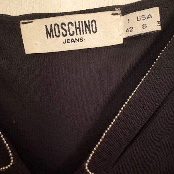 Vintage Moschino Tromp L'oeil Tank Dress,  Sz 8, in excellent vintage condition - Picture 5 of 9